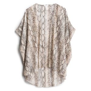 Emory Park Caley Snakeskin Sheer Kimono